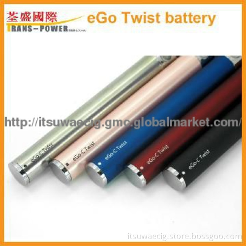 best quality e-cig ego twist battery voltage bottom changing battery
